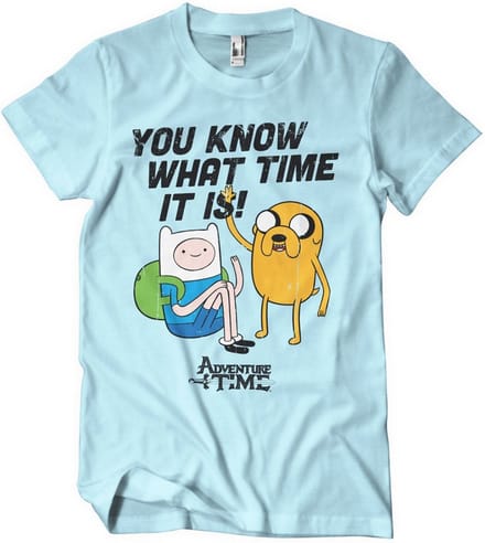 It'S Adventure Time -T-shirt SkyBlue