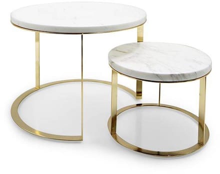 FUGURATO ELEGANCE PLATEAU SET 20/14 | MARMER - GOUD 2-DELIG