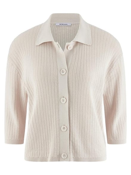 Vest 3/4-mouwen Van Peter Hahn beige