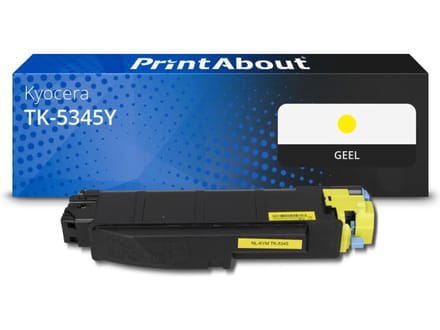 PrintAbout huismerk Toner TK-5345Y Geel Geschikt voor Kyocera