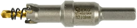 GEKO Carbide gatenzaag - 16 mm - titanium boor - hoge precisie