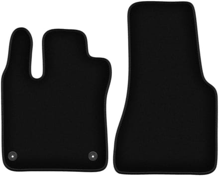 BASIC zwarte veloursmatten voor: Smart Fortwo III hatchback (2014-2020)
