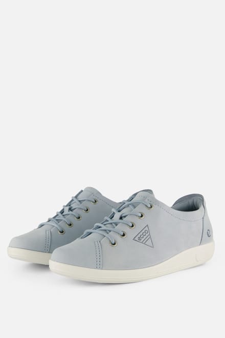 Ecco Ecco Soft 2.0 Sneakers blauw Nubuck