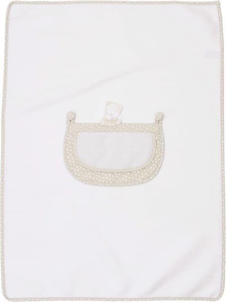 Zachte fleece babydeken 60 x 80 cm, taupe