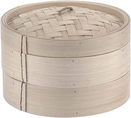 Bamboe Stoompan Set 3-Delig voor Aziatische Gerechten 29,5 cm