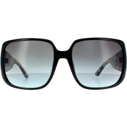 Guess zonnebril gu7682 01b glanzende zwarte rookgrijs gradiënt
