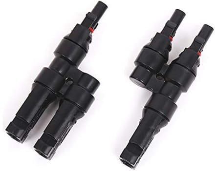 MC4 Y Connector Set voor Zonnepanelen - MMF + FFM Zonne-Stekkers voor Parallelschakeling