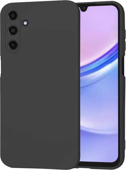 Hoesje geschikt voor Samsung Galaxy A15 4G/5G - Techsuit Soft Flex Silicone Back Cover - Black