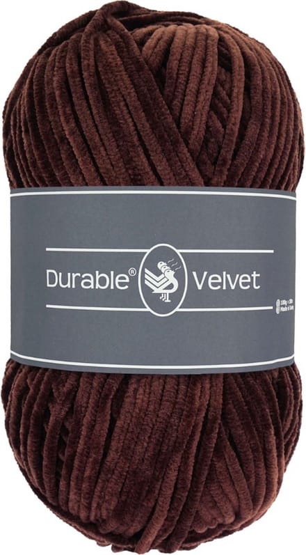 Durable Velvet - 385 coffee - Chenille Garen