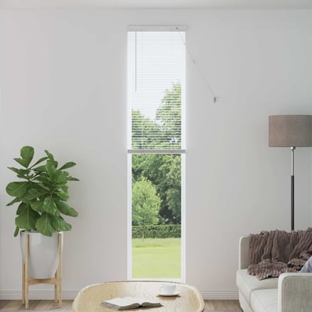 vidaXL - Venetiaanse - jaloezie - Wit - 213 - x - 40 - cm - 25 - mm - PVC