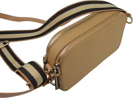 Ted Baker Darcelo Branded Webbing Camera Bag Camel