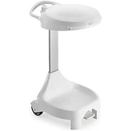 Afvalverzamelaar 120 L HACCP, wit