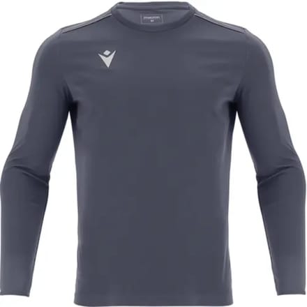 Macron Rigel Hero Voetbalshirt Lange Mouw Kinderen - Antraciet | Maat: 128