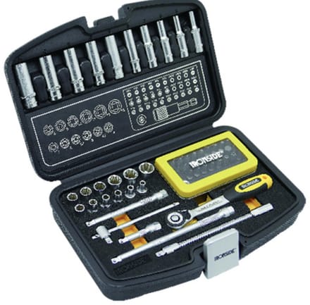 Ironside Doppendoos 60 Stuks – 1/4" + Bits (FD) | IR102676 | Complete Set voor Schroef- en Montagewerk