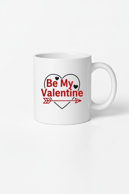 Be My Valentine Mok - Valentijnscadeau met Hart en Pijl