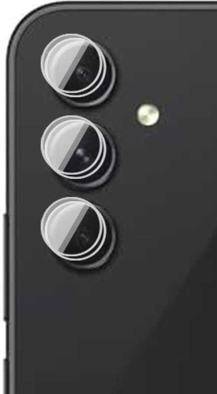 Camera Lens Screenprotector geschikt voor Samsung Galaxy A34 - 2x Glas Camera Screen Protector