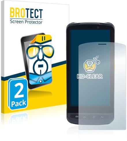 BROTECT - Screenprotector voor Newland MT90 Orca - Folie Beschermfolie transparant 2 Stuks