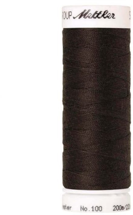 Amann Mettler Seralon Naaigaren – Black Peppercorn (1382) – 200 m – No. 100 – 100% Polyester – Per Stuk