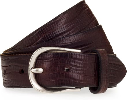 b.belt Riem Leder - Dames - 105 cm - dunkelbraun