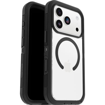 Otterbox Defender Pro - Geschikt voor iPhone 17 Pro hoesje - Magsafe Backcover - Zwart/Wit