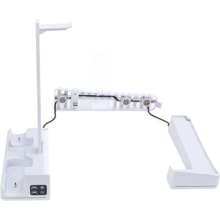 Station de refroidissement horizontale avec contrôleur, chargeur et ventilateur de refroidissement, éclairage 14 RGB rapide white