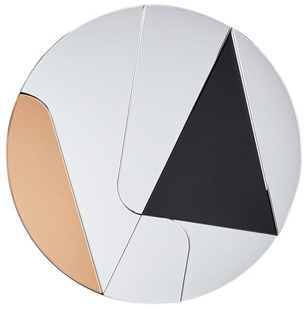 TROUVILLE - Wandspiegel - Goud/Zwart - 80 cm - Glas