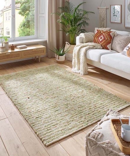 Wollen vloerkleed - Thora groen 200x290