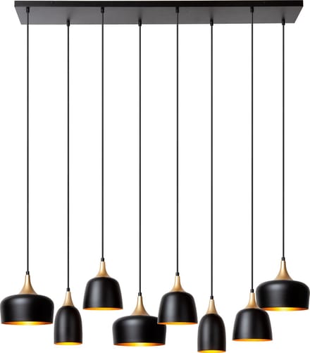 Lucide CHAYANNE - Hanglamp - 8xE14 - Zwart