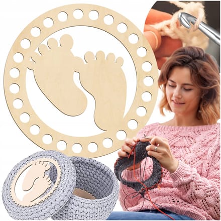 SMX Design - Rond Basisbord voor Gehaakte Tassen - 15cm - Berkenmultiplex - FSC