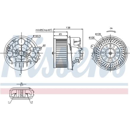 Binnenventilator NISSENS 87091