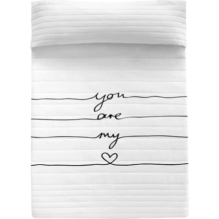 Bedsprei My Love | Blanc