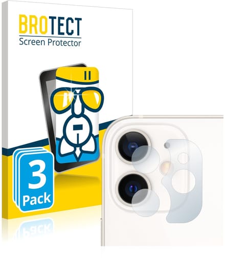Screenprotector 3 Stuks voor Apple iPhone 12 mini (ALLEEN Camera Lens) Beschermglas transparant