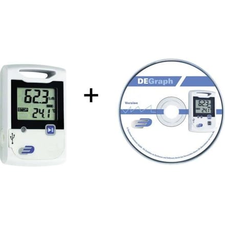 Dostmann Electronic 5005-1002 LOG20 Set Multidatalogger Te meten grootheid Temperatuur, Luchtvochtigheid -30 tot 60 °C 0 tot 99 % Hrel