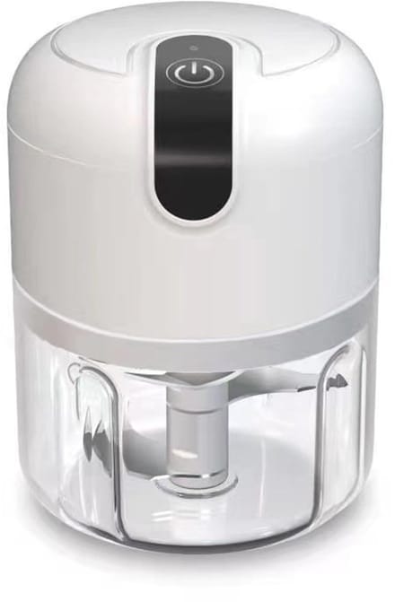 Ynkkvre - Foodprocessor - Hakmolen - Mini Blender - Blender - Blender to go - USB Oplaadbaar - 3 RVS Messen - 250ml Capaciteit - 1500mAh Batterij - Compact Ontwerp