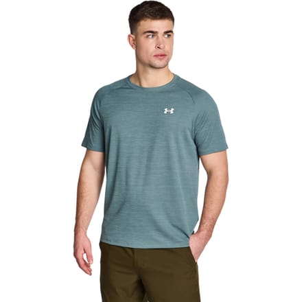 Under Armour Tech T-shirts Heren - Blauw - Maat XL - Poly Jersey