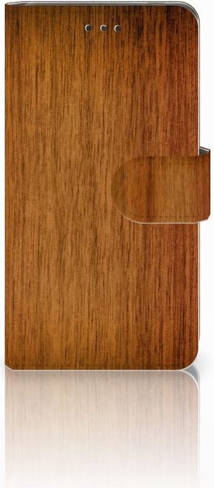 Nokia 7 Book Style Case Donker Hout