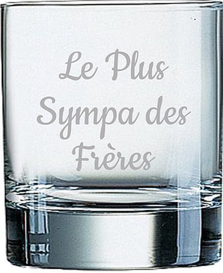 Whiskeyglas gegraveerd - 20cl - Le Plus Sympa des Frères