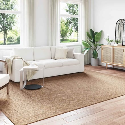 vidaXL - Binnen- - en - buitenkleed - AGIRA - Naturel - 280 - x - 200 - cm - Polyester
