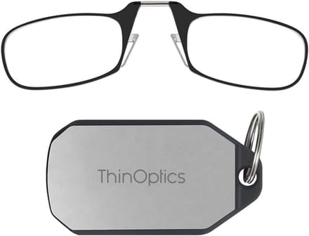 Dunne Lezen Bril met Sleutelhanger - Vouwbare, Lichtgewicht en Compacte Rectangular Leesbril - Flex-Fit Technologie - Unisex