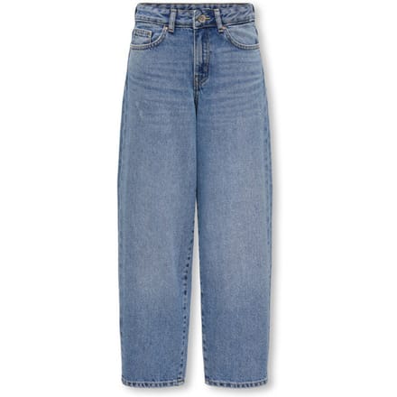 Only - Broek - KOGGIANNA-ELLA - Baggy - Medium Blue Denim - Maat 152