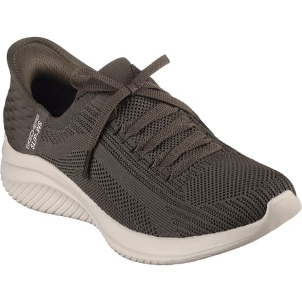 Skechers Ultra Flex 3.0-Brilliant Path Dames Instappers - Olijfgroen - Maat 41