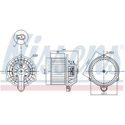 Interieurventilator NISSENS 87568