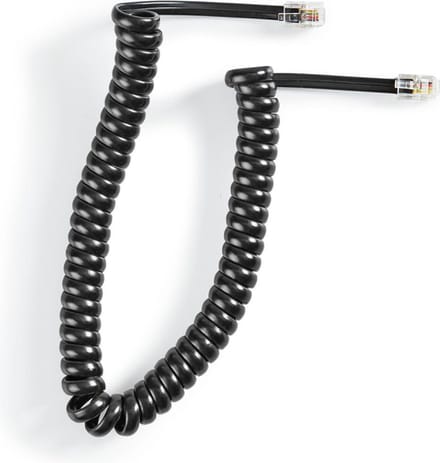 Pro Telefoon handset spiral cable CCA (copper-clad aluminium)