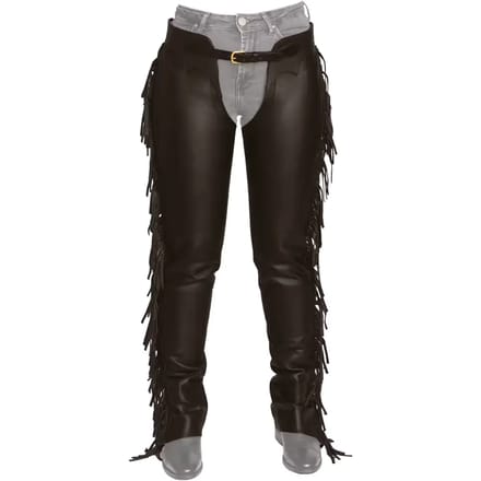 Kunstleren chaps met franjes voor dames Dy'on