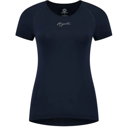 Rogelli Essential Dames Hardloopshirt - Korte Mouw - Naadloos - Blauw
