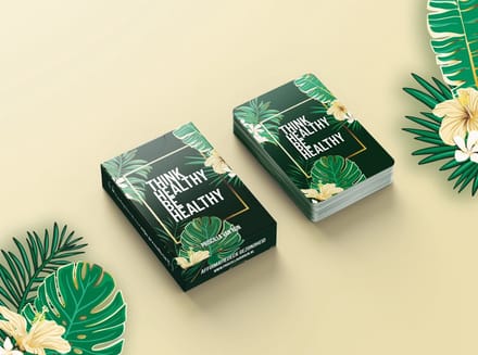 Think Healthy Be Healthy, affirmatiekaarten, kaartendeck