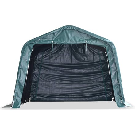 vidaXL - Veetent - verwijderbaar - 550 - g/m² - 3,3x3,2 - m - PVC - donkergroen