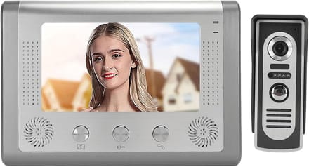 Videodeurbel Systeem - Camera Deurbel - Huisbeveiliging - 7 Inch Kleurenscherm - Wandmontage