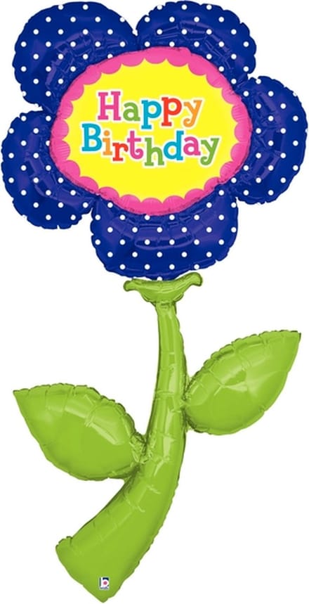Amscan - Folieballon Happy Birthday XXL Bloem