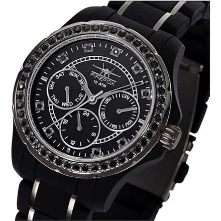 Firefox Multifunction Ladies Black Quartz | FFS176-102
